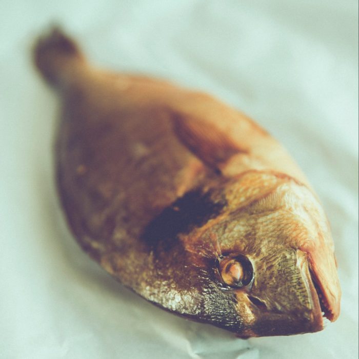 Steamed mackerel